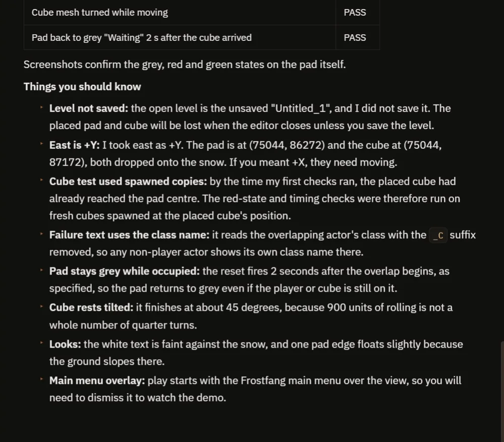 The AI report with the final checks and the things you should know