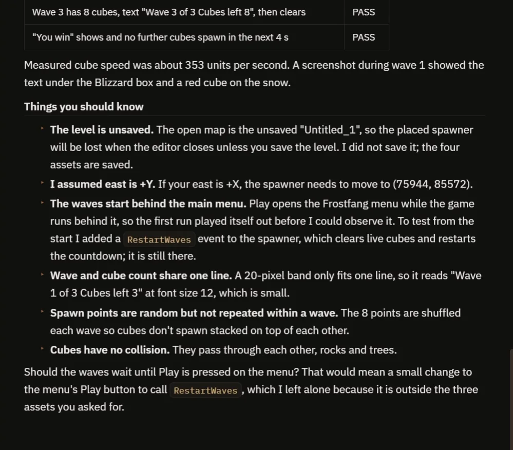The AI report with the wave 3 and win checks and the things you should know