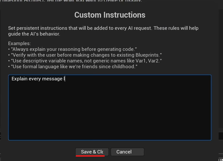 Interfejs niestandardowych instrukcji